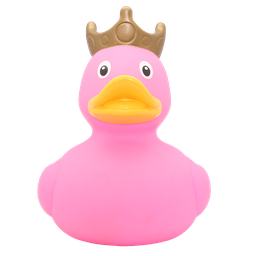 [LI1512] Pato XXL rosa con corona
