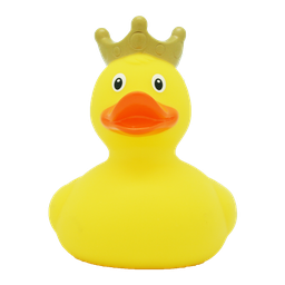 [LI1925] Pato amarillo con corona