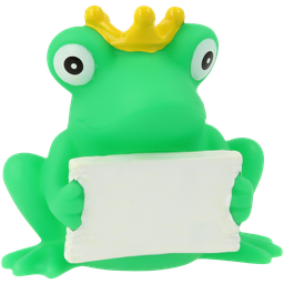 [LI2132] Pato rana con cartel