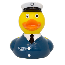[LI2232] Pato policía chico (con texto Police)