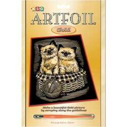 [SA0602] Artfoil Gold - Gatitos