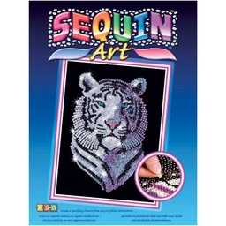 [SA1217] Sequin Art Azul - Tigre de nieve